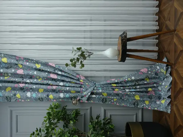 Bulut Ve Damla Desenli Fon Perde Evm680 Kumaşı Kalındır Duck Bezi Değildir- Siyah-Gri-Füme-Antrasit-Sarı