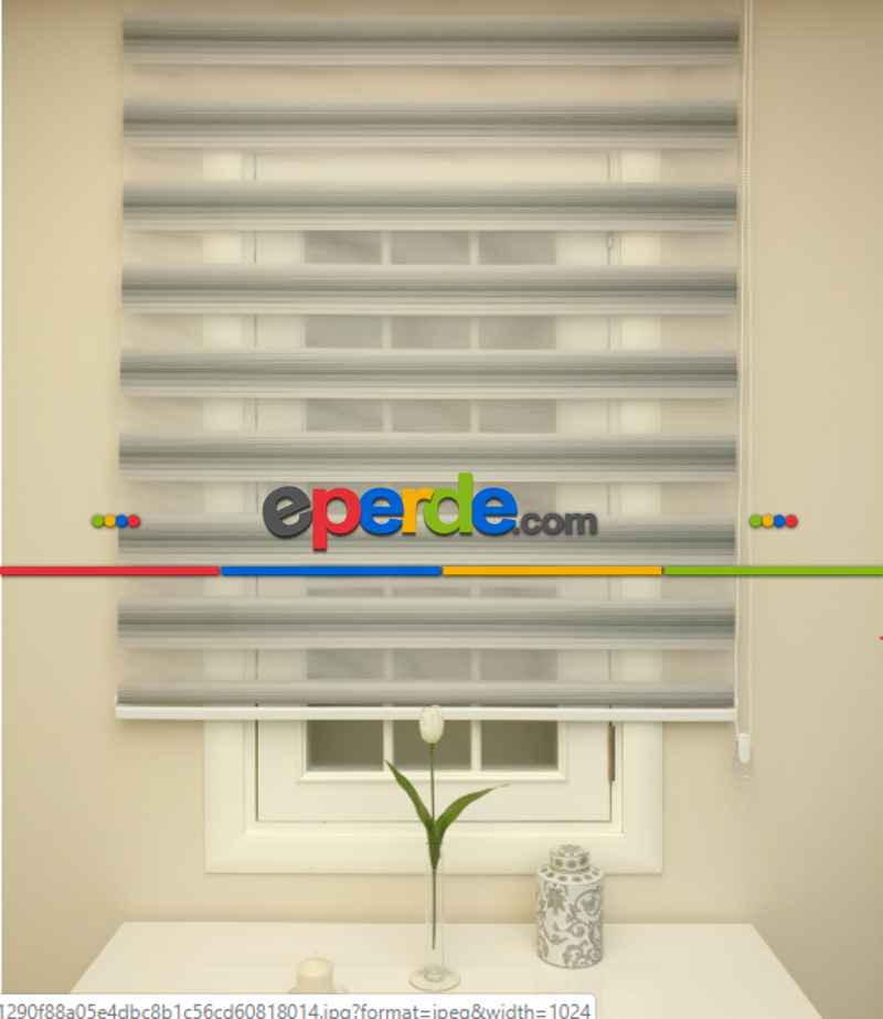 Gri Geniş Pilise Zebra Perde