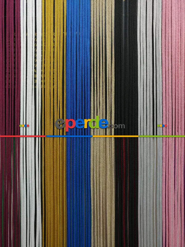 Gri Rengi İp Perde Jumbo Zincir Serisi- Gri-füme-antrasit