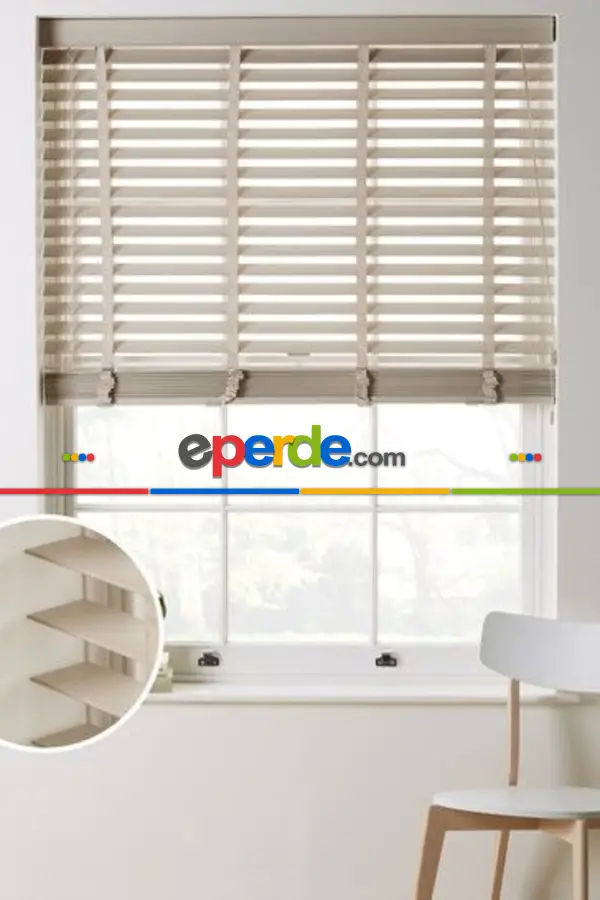Mutfak 2025 Sezonu - 50 Mm Gerçek Ahşap Jaluzi Perde