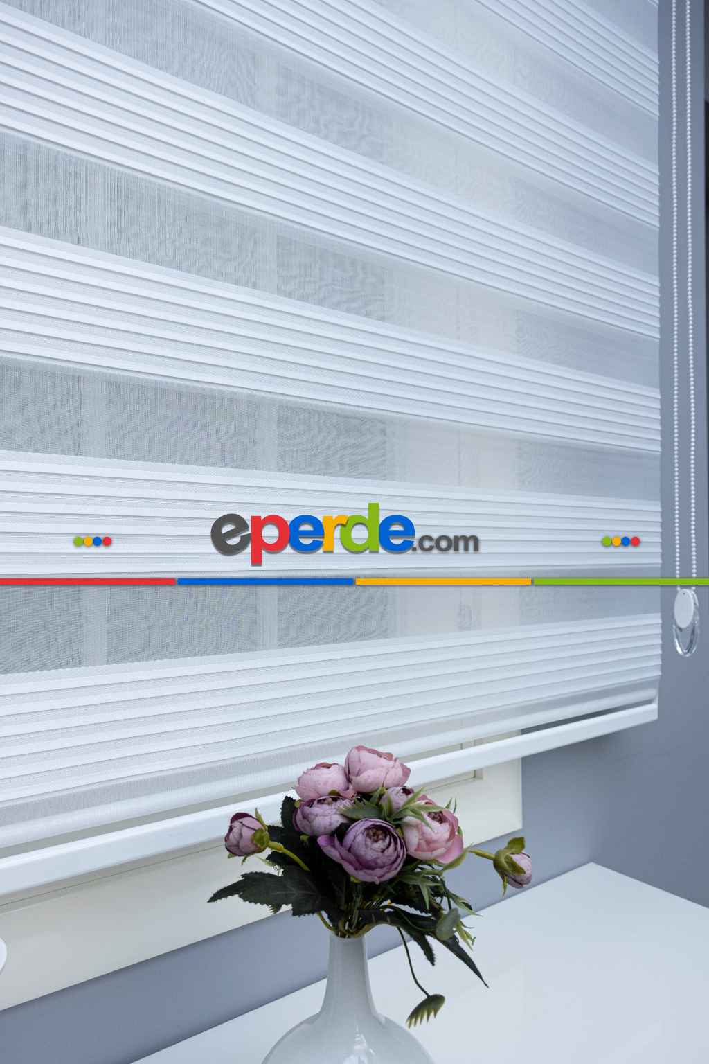 Salon Zebra Perde - Pliseli Zebra Perde 2021 Sezonu Dar Pliseli A Kalite Zebra Perde- Ekru