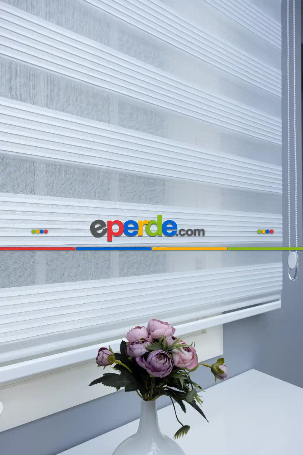 Salon Zebra Perde - Pliseli Zebra Perde 2021 Sezonu Dar Pliseli A Kalite Zebra Perde- Ekru