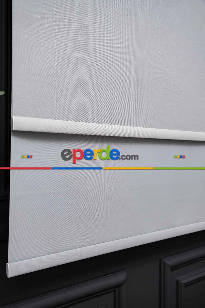 Foldet Keten Tül Ekru