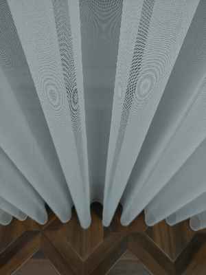 Düz Buzlu Zemin Tül - Ütü İstemez- Ekru