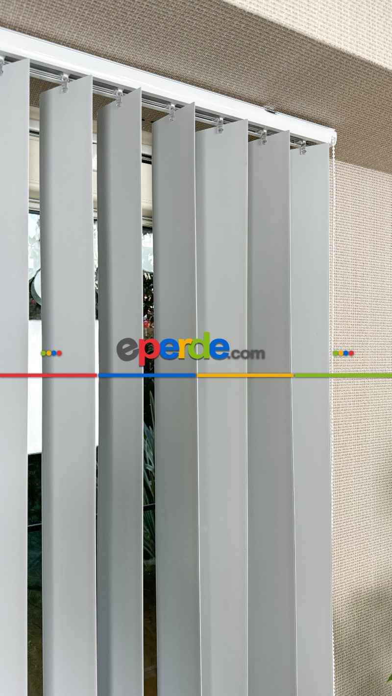 Gri Pvc Dikey Perde, Dikey Stor Perde