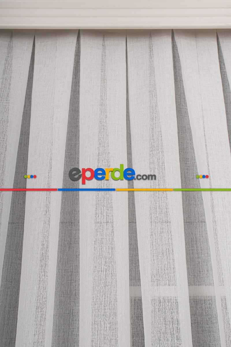 Salon Tül - Kum Düz Tül Perde