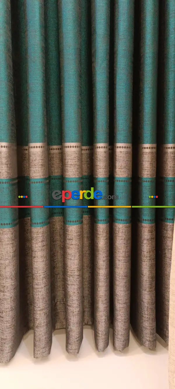 Modern Desenli Fon Perde 50cm X 1cm 