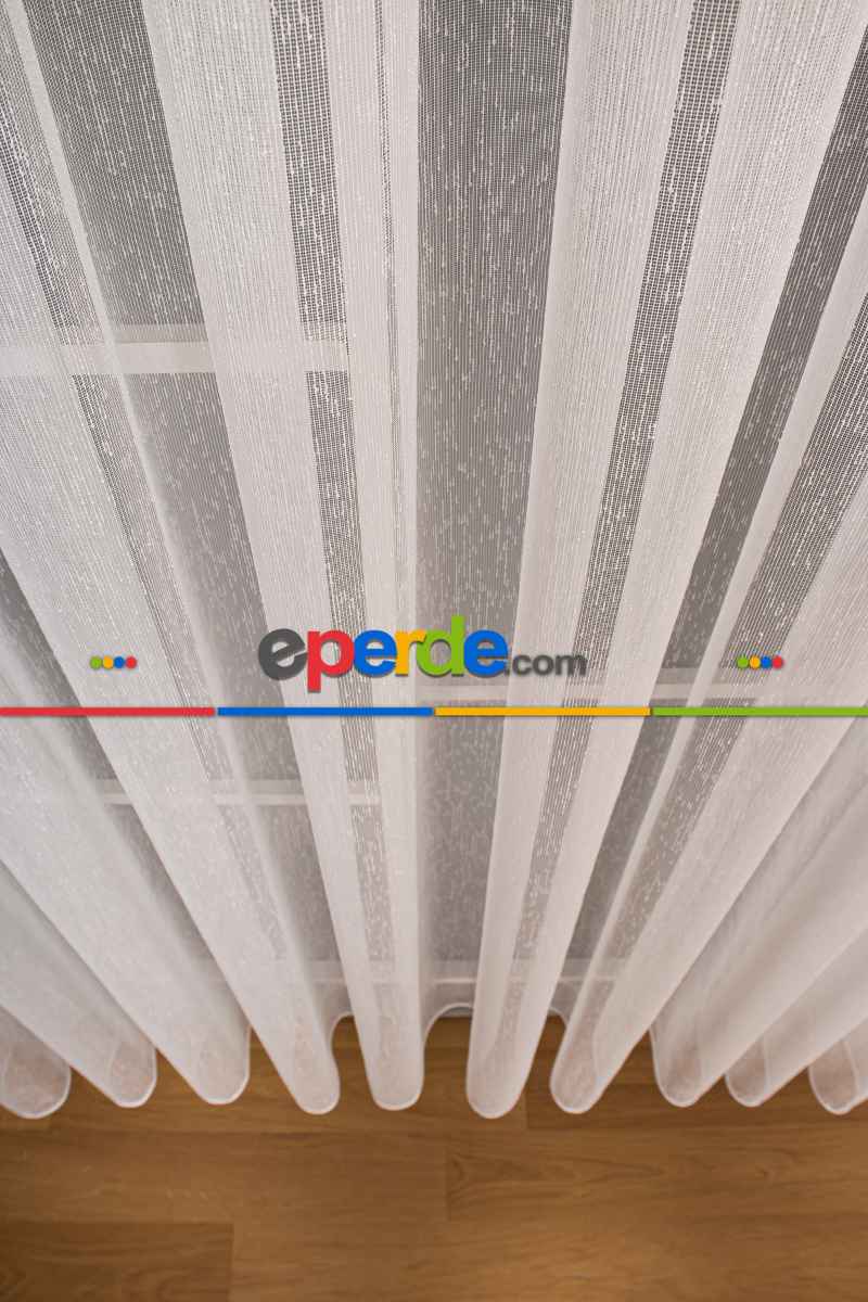 Salon Tül Perde - Tül Fırsat !!! Şantuk Birinci Kalite Tül Ekru Renk Kırık Beyaz- Ekru
