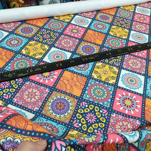 Mutfak Fon Perde Baskılı K489 E- Yeşil