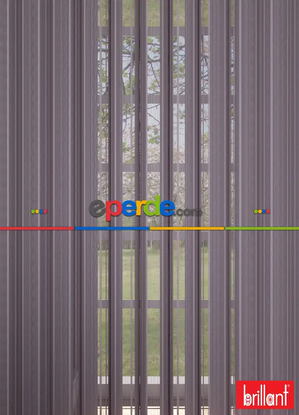 Brillant Akıllı Tül Perde Lila Renkli Tül Dikey Zebra Perde Düz 1. Kalite