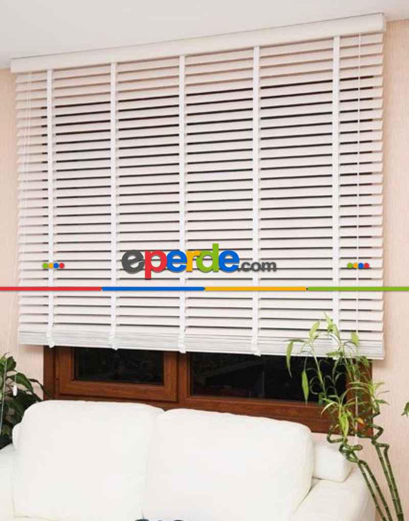 Mutfak - Orijinal Ahşap Jaluzi Kurdelalı 50 Mm- Çok Renkli 3