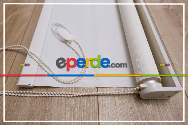 Kampanyalı - Ekru Mat Düz Stor Perde - Aluminyum Kasa - Kornişe Kolay Montaj Aparatlı - Matkap Tornavida Olmadan 30sn'de Montaj