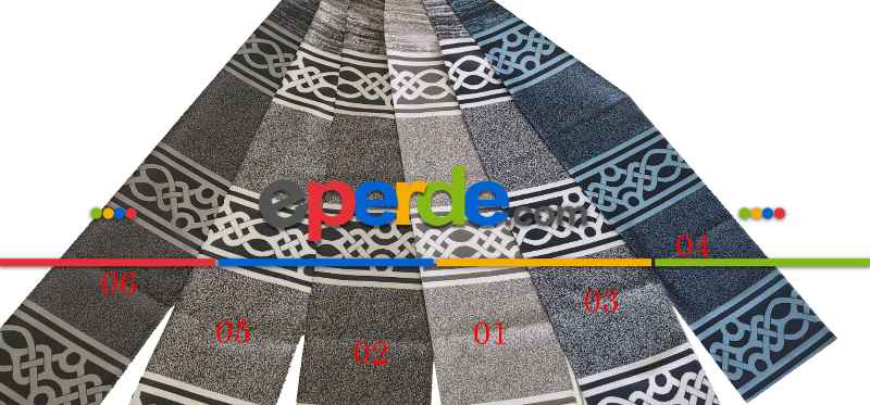 Taç Paradise Dikey Bordorlü Dikey Pano Fon Perde 70cm X 290cm 