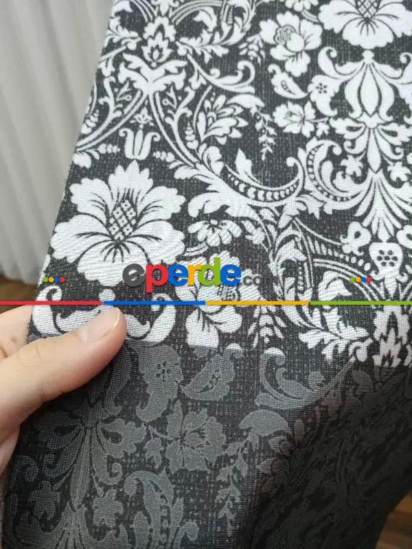 Lens Akıllı Dikey Tül Perde Antik-53- Çok Renkli 2