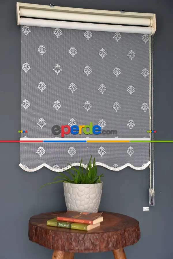 Halim Perdesan Dacuz-95 Beyaz Renk Etekli Veya Eteksiz Çift Mekanizmalı Tül Stor Perde