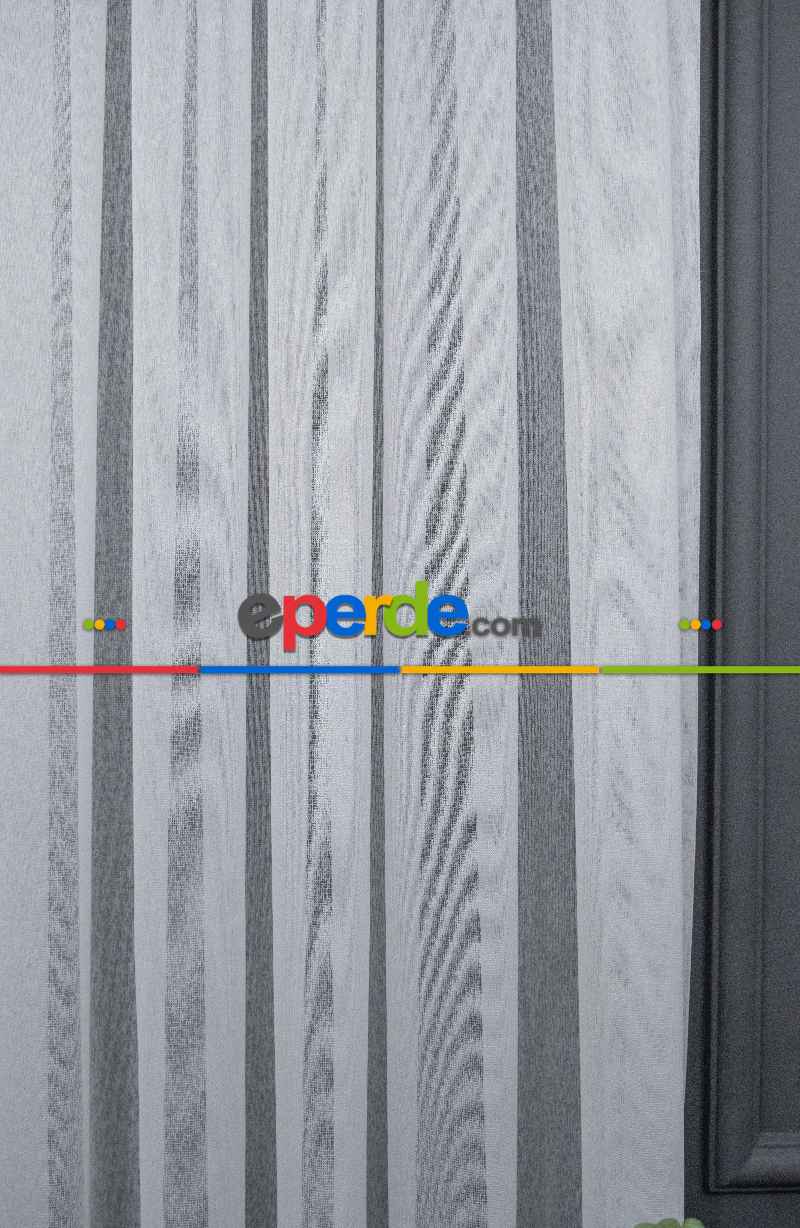 Premier Gramajlı Buzlu Zemin Avior Ekru Tül - Kurşunlu Tül