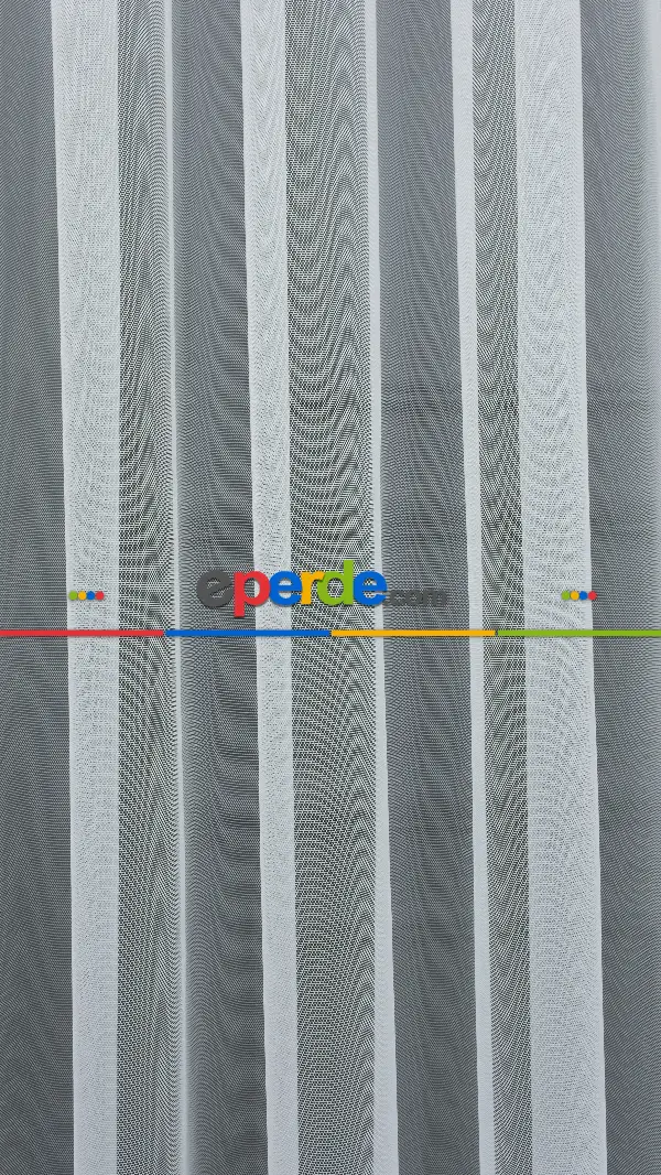 Çocuk Odası - Grek Tül Düz Zemin Dökümlü Ekru Tül- Ekru