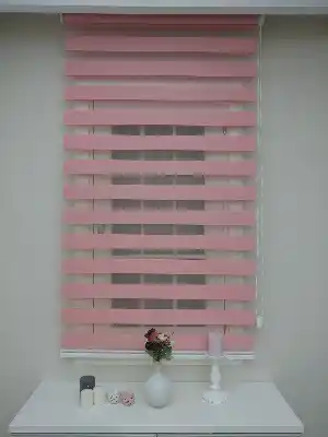 Zebra Perde Pembe Perde - Pembe