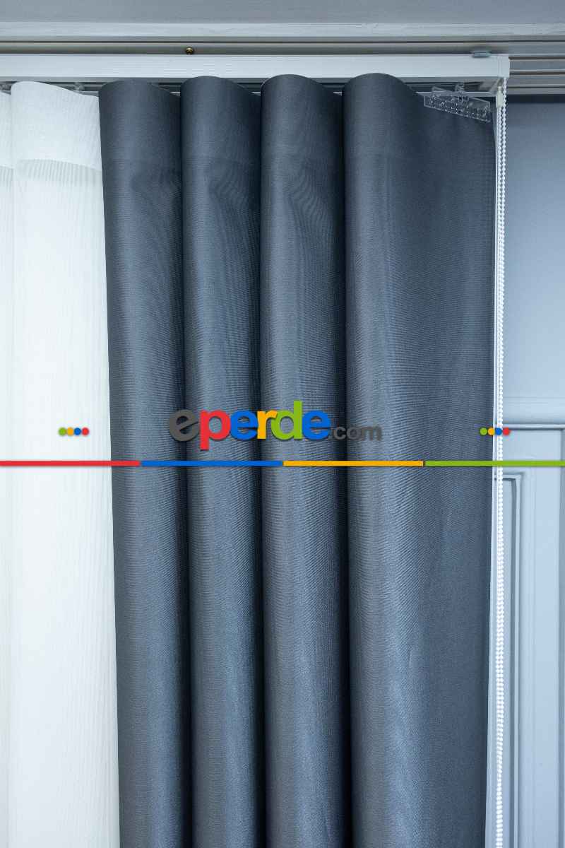 Lens Akıllı Dikey Tül Perde-14- Çok Renkli 2