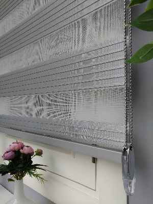 Gri Perle Home Düz Zebra Perde