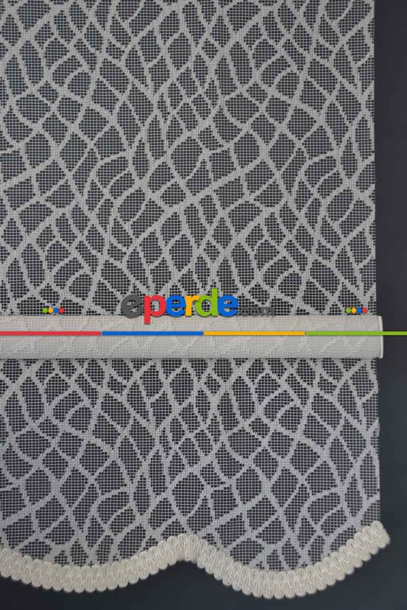 Halim Perdesan Dacuz-93 Beyaz Renk Etekli Veya Eteksiz Çift Mekanizmalı Tül Stor Perde