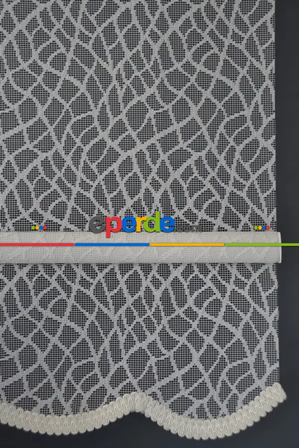 Halim Perdesan Dacuz-93 Beyaz Renk Etekli Veya Eteksiz Çift Mekanizmalı Tül Stor Perde