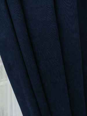 Salon Koyu Lacivert Fon Perde- Lacivert