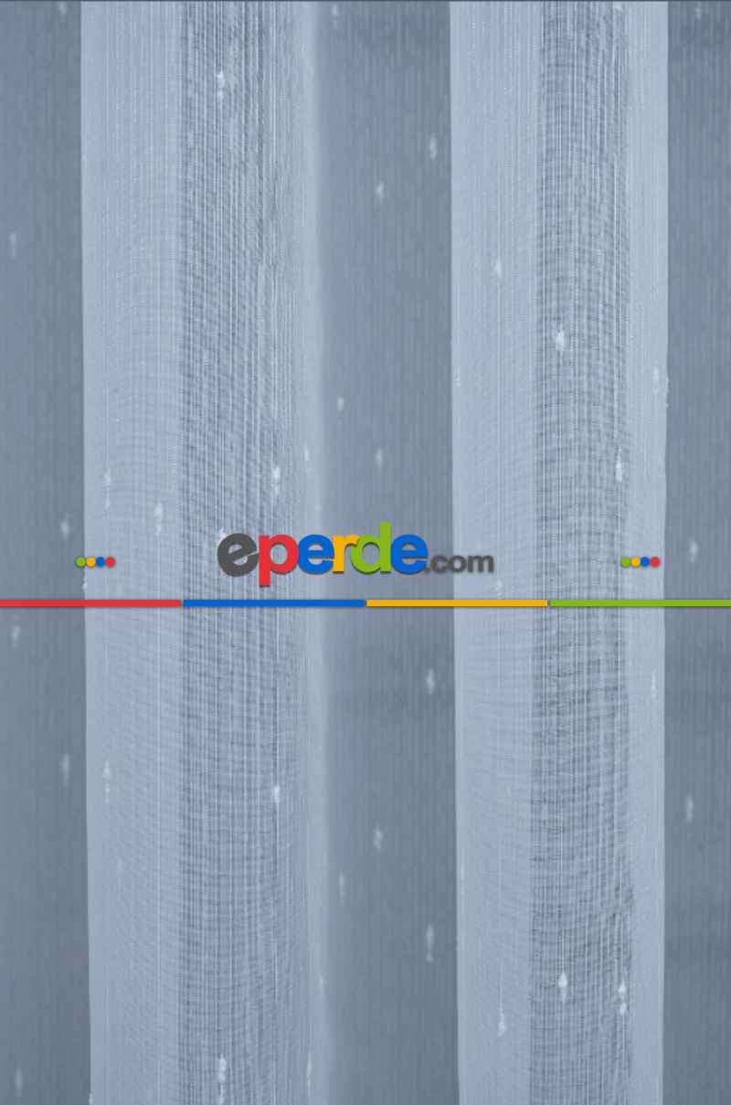 Damla Benekli Şantuklu Noktalı Sade Tasarım Yeni Düz Tül Perde- Beyaz-ekru - Kurşunlu Tül