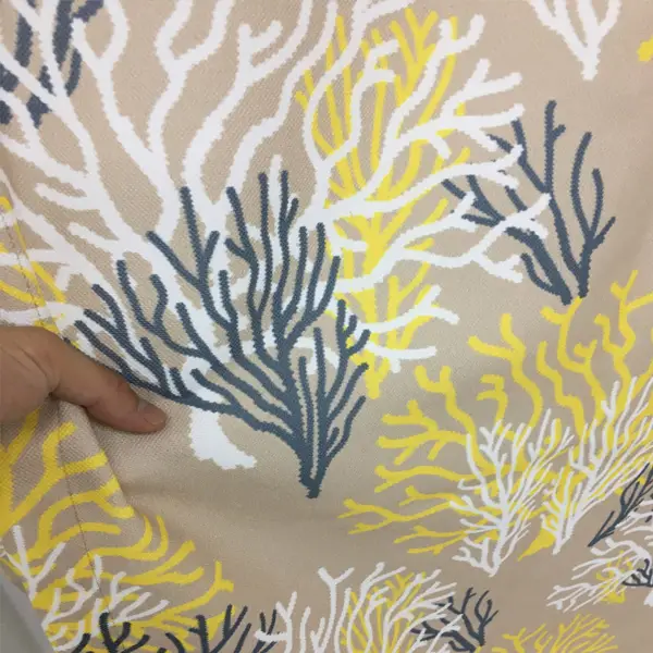 Salon Fon - Mercan Marine Desenli Fon Perde Evm1080 Kumaşı Kalındır Duck Bezi Değildir- Gri-Füme-Antrasit-Sarı-Beyaz