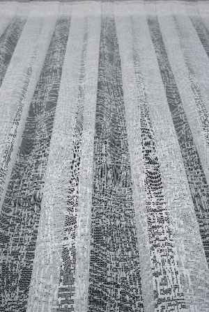 Taç Hasır Yeni Moda Tasarım Desen Beyaz Renk Tül Perde