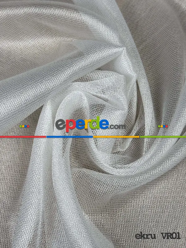 Salon - 6 Farklı Renk Tül Perde, Ağır Gramajlı Premium Seri, Kurşunlu Tül