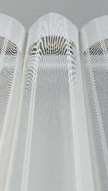 Brillant Akıllı Tül Perde, 20 Farklı Renk Çizgili Tül Dikey Zebra Perde Düz 1. Kalite