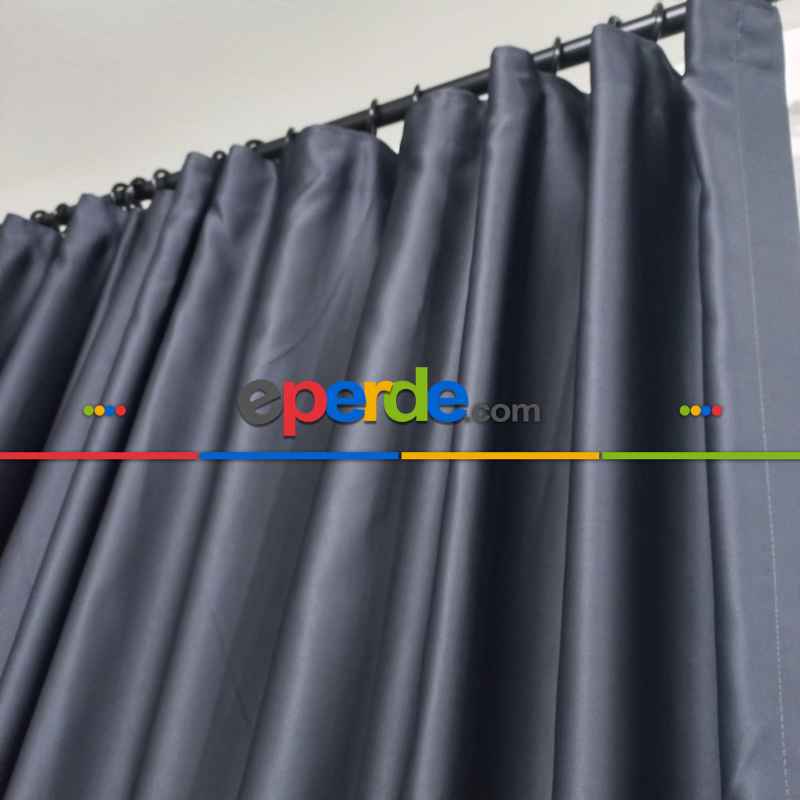 Yatak Odası - Geniş Enli Blackout Karartma Perdeler 33 Renkli - Siyah Krem Kahve Antrasit Mavi Perdeler