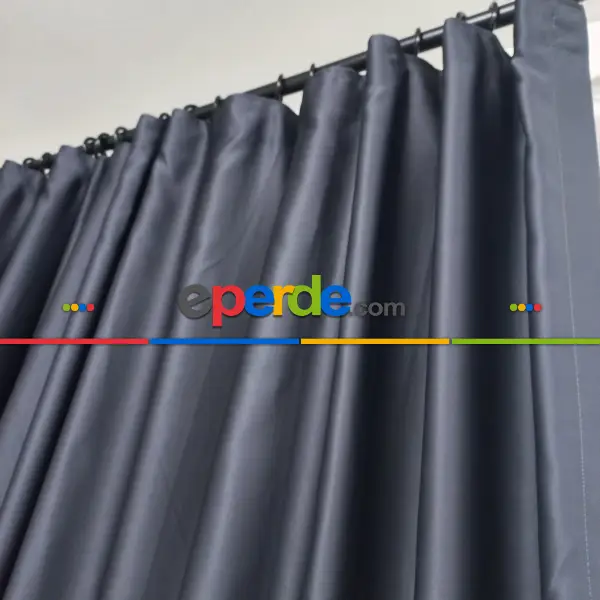 Yatak Odası - Geniş Enli Blackout Karartma Perdeler 33 Renkli - Siyah Krem Kahve Antrasit Mavi Perdeler