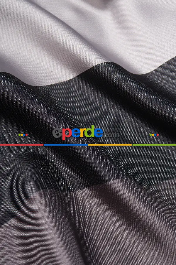 Yatak Odası Fon Perde - Gümüş - Füme Pano Fon Perde