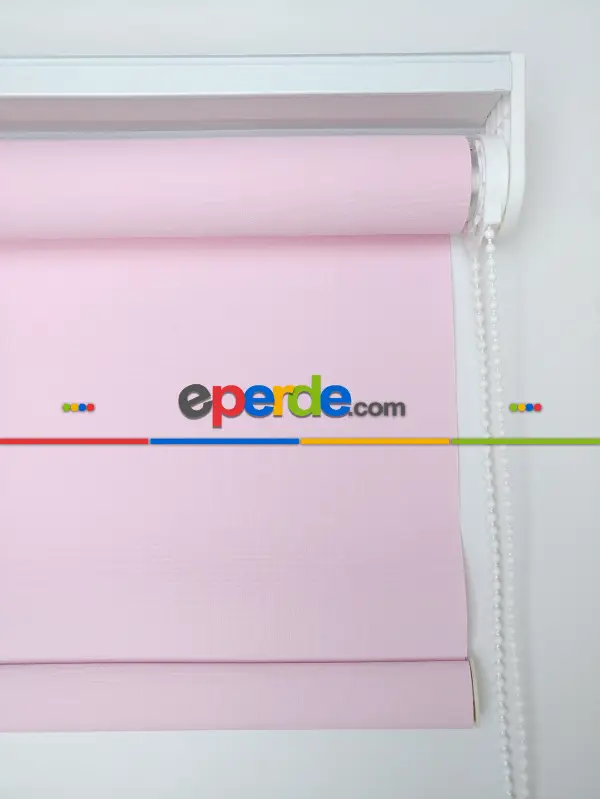 Mutfak Stor - Pembe Stor Perde - Pvc Mat Stor Perde - Pembe 1. Kalite- Pembe-pembe Açık-pembe Pudra Pembe