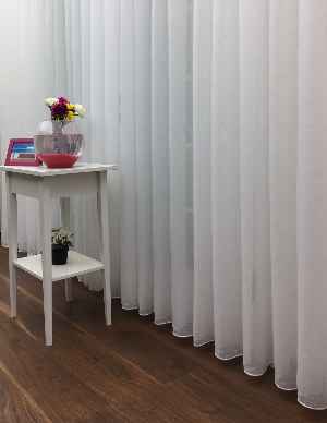 Beyaz - Armür Dokuma Düz Tül Perde- Beyaz - Kurşunlu Tül