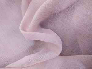 Modern Keten Tül Perde - Pudra Pembe L- Pembe Pudra Pembe