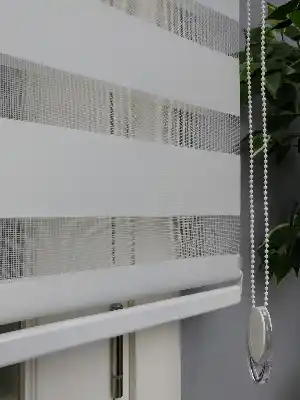Perle Home Düz Ekru Zebra Perde