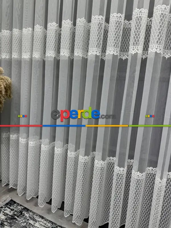 İşlemeli, Nakışlı, Tül Perde