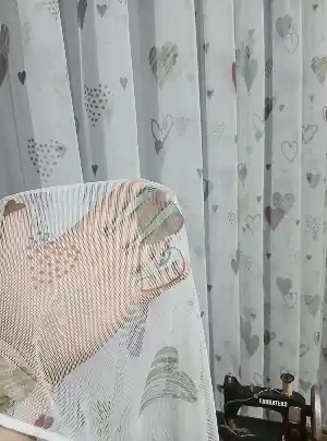 Çocuk Odası Renklli Kapli Rengarenk Kız Çocuk Odası Tül Perd