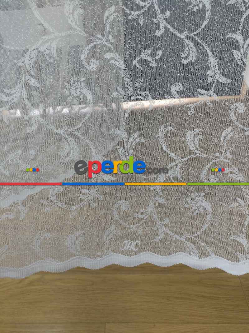 Yatak Odası - ( Orjinal ) Taç Salon Fransız Dantel Sarmaşık Tül Perde 