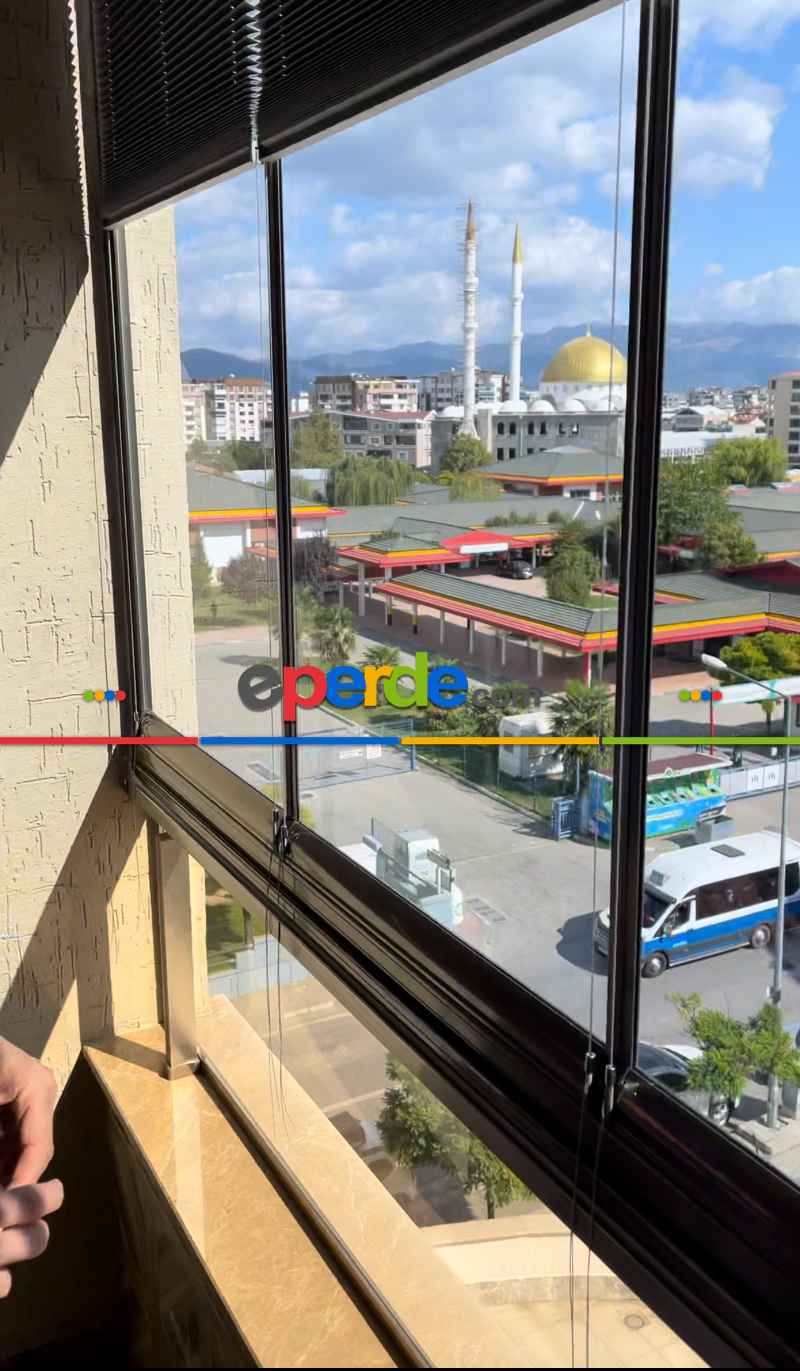 Plise Perde Cam Balkon Perdesi (15 Renk) 1. Kalite Matkapsız Montaj Yaylı Sistem