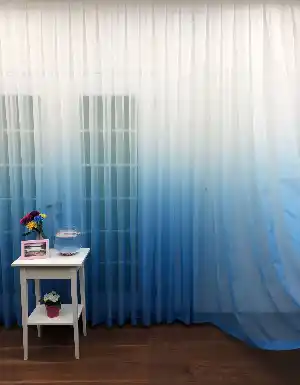 Erkek Çocuk Odası Tül Perde- Mavi