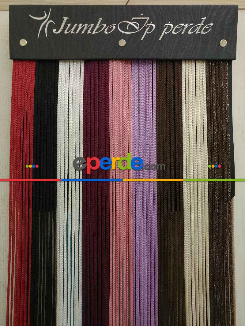 İp Perde - Kırmızı Jumbo Zincir Serisi İp Perde- Kırmızı