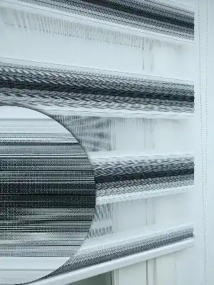 Siyah Zebra Perde Omre Degrade Geçişli- Siyah