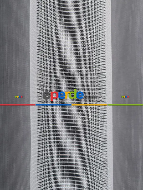 Etek Ucu Nakış İşlemeli Tül Perde