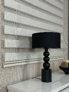 Oturma Odası Krem Bambu Zebra Perde, Standart Metal Kasalı Yüksek Kalite Kornişe Kolay Montaj Seçenekli