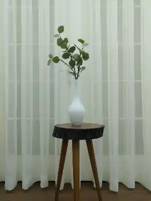 Ekru Tergal Düz Tül (geniş En:280cm) Etek Katlamalı- Ekru