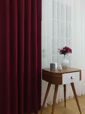 Petek Desenli Tül Perde- Ekru